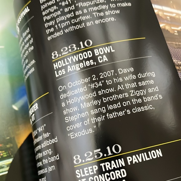 Dave Matthews Band official 2010 Tour Book, excellent condition - Picture 8 of 10